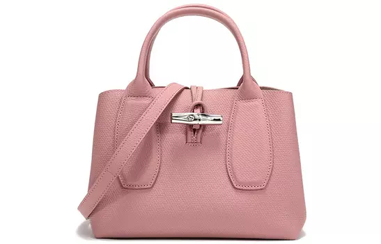 LONGCHAMP Женская сумка-труба из коровьей кожи на одно плечо, античный розовый цвет