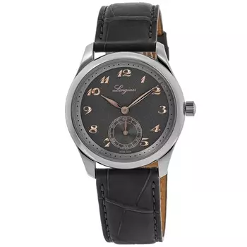 Longines Master Automatic Special Edition Серый циферблат Кожаный ремешок Мужские часы