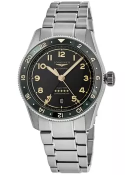 Longines Spirit Zulu Time Серый циферблат Стальные мужские часы L3.802.4.63.6