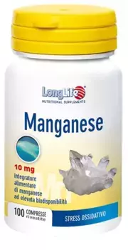 LongLife Manganese 100 таблеток антиоксидантная добавка Long Life