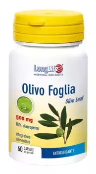 LongLife Olive Leaf, добавка 500 мг, 60 капсул Long Life