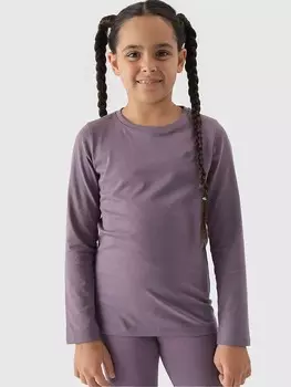 Лонгслив 4F, фиолетовый