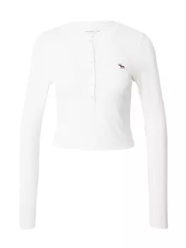Лонгслив Abercrombie & Fitch, белый