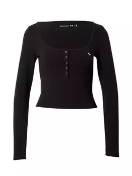 Лонгслив Abercrombie & Fitch, черный