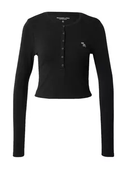 Лонгслив Abercrombie & Fitch, черный