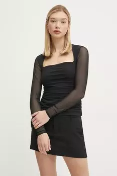 Лонгслив Abercrombie & Fitch, черный