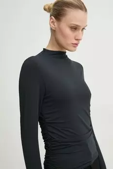 Лонгслив Abercrombie & Fitch, черный