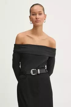 Лонгслив Abercrombie & Fitch, черный