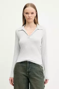 Лонгслив Abercrombie & Fitch, серый