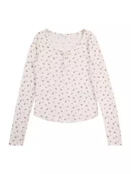 Лонгслив Abercrombie & Fitch Shirt, белый