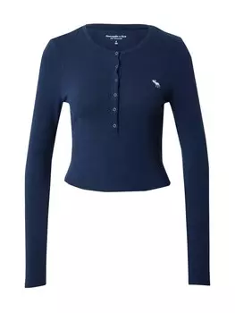 Лонгслив Abercrombie & Fitch, темно-синий
