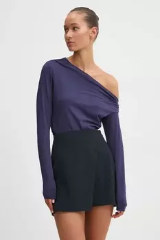 Лонгслив Abercrombie & Fitch, темно-синий