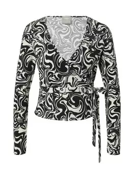 Лонгслив About You ADA, черный/белый