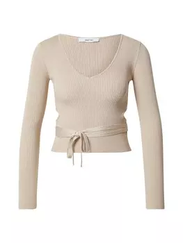 Лонгслив About You BIBA, бежевый