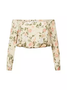 Лонгслив About You MELISA, бежевый