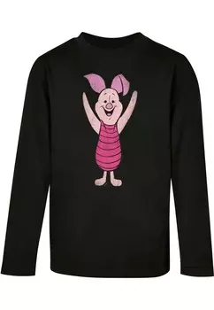 Лонгслив ABSOLUTE CULT Shirt Winnie The Pooh - Piglet Classic, черный