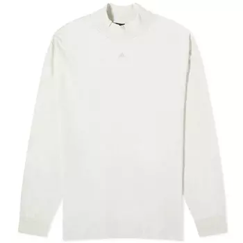 Лонгслив Adidas Basketball, кремово-белый