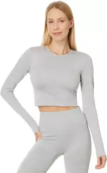 Лонгслив adidas by Stella McCartney adidas by Stella McCartney TrueStrength Seamless Yoga Long Sleeve IW9829, цвет Clear Onix