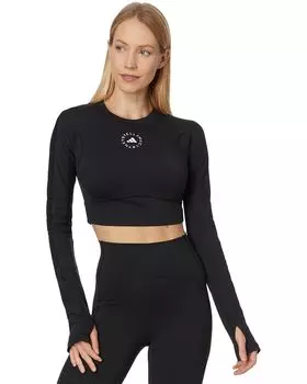 Лонгслив adidas by Stella McCartney adidas by Stella McCartney TrueStrength Yoga Cropped Long, черный