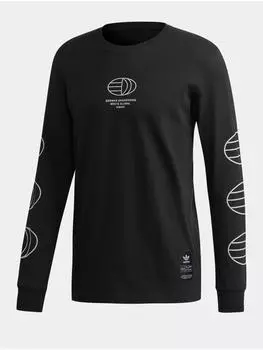 Лонгслив adidas, черный