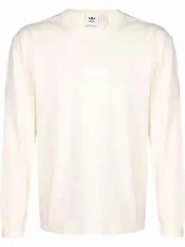 Лонгслив adidas, цвет off white
