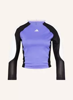 Лонгслив adidas, цвет SCHWARZ/WEISS/LILA