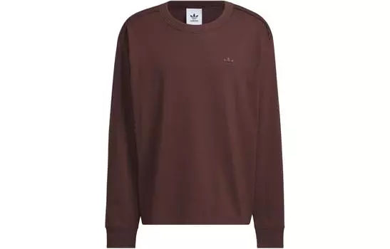 Лонгслив Adidas Long Sleeve Mock Neck Adidas Originals, Dark Gray Brown