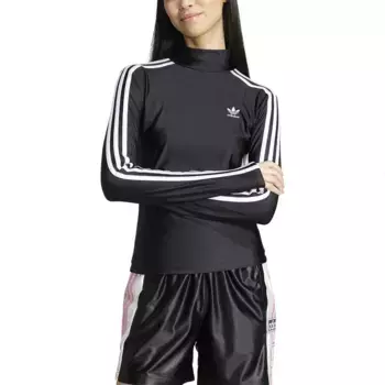Лонгслив adidas Originals Adicolor 3 Stripes Turtleneck, черный