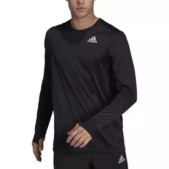 Лонгслив Adidas Own The Run Regular-Fit Long-Sleeve Performance, черный