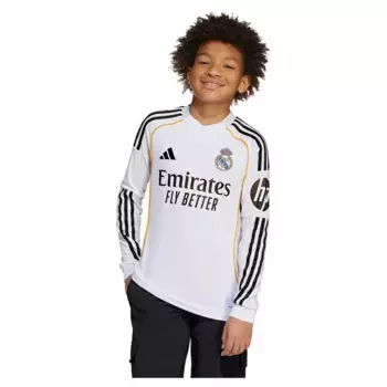 Лонгслив adidas Real Madrid 25/26 home junior, белый