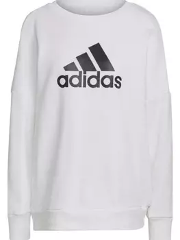 Лонгслив adidas Sweatshirt W FI BOS CREW, белый