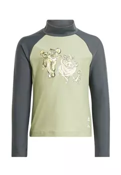 Лонгслив ADIDAS X DISNEY LION KING RASHGUARD adidas, зеленый