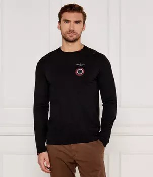 Лонгслив Aeronautica Militare Regular Fit, черный