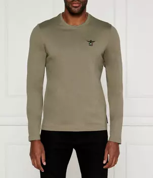 Лонгслив Aeronautica Militare Regular Fit, зеленый