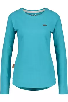 Лонгслив alife and kickin, Langarmshirt, Pullover, Longshirt LeaAK A, цвет pool