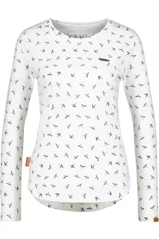 Лонгслив alife and kickin, Langarmshirt, Pullover, Longshirt LeaAK B, белый