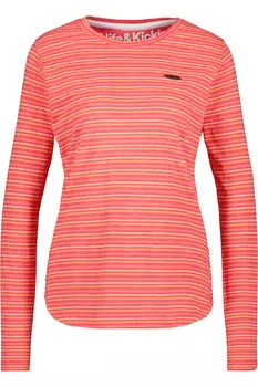 Лонгслив alife and kickin, Langarmshirt, Shirt LeaAK Z, цвет coral