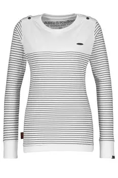 Лонгслив alife and kickin Langarmshirt,, Shirt, Longshirt, Oversize Shirt LeonieAK Z, белый