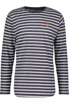 Лонгслив alife and kickin Langarmshirt,, Shirt, Longshirt, Oversize Shirt AlexAK Z, цвет marine melange