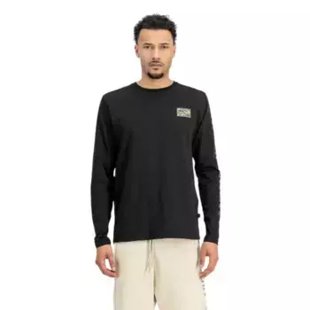 Лонгслив Alpha Industries Camo, черный