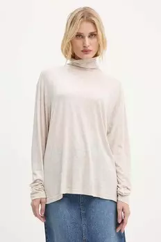 Лонгслив American Vintage, бежевый