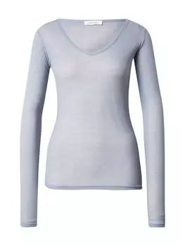 Лонгслив AMERICAN VINTAGE Shirt MASSACHUSETTS, пыльно-голубой