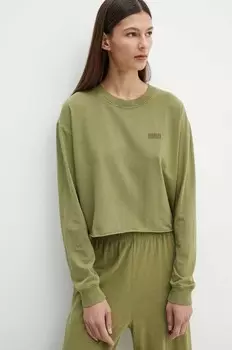 Лонгслив American Vintage, зеленый