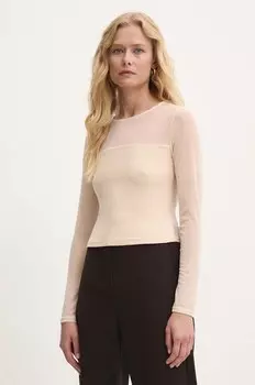 Лонгслив Answear Lab, бежевый