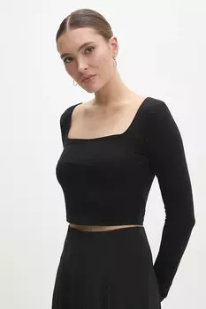 Лонгслив Answear.Lab, черный