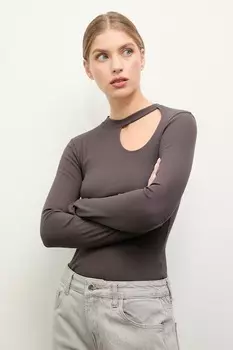 Лонгслив Answear.Lab, коричневый