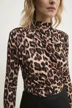 Лонгслив Answear.Lab, коричневый