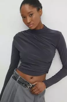 Лонгслив Answear Lab, серый