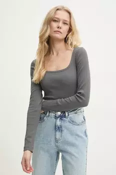 Лонгслив Answear.Lab, серый