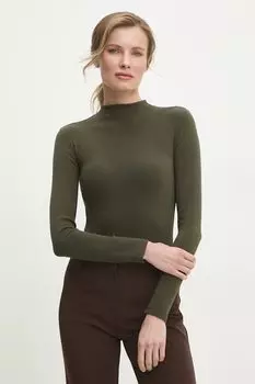 Лонгслив Answear.Lab, зеленый